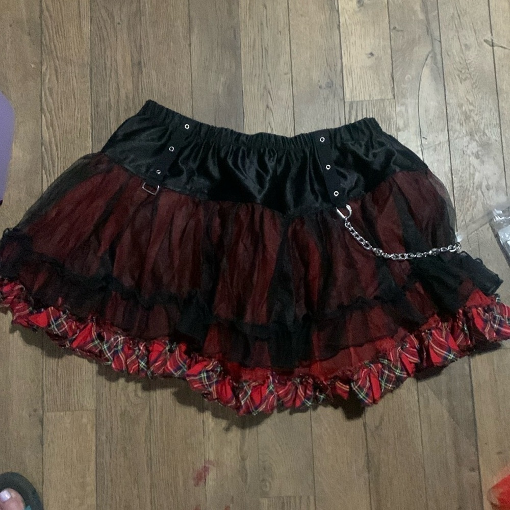 Halloween wolf/lumberjack skirt. AR